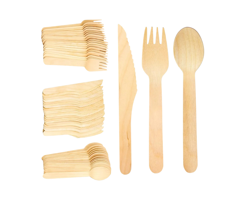 213 Wooden Cutlery Set - Image 1