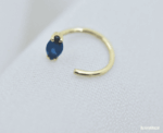 Sapphire Hoop - Image 