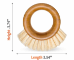 Full Circle The Ring Bamboo Vegetable and Fruit Cleaning Brush - Image 