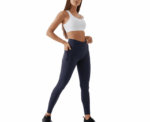 V-Belt Sports Leggings (Navy, Dark Blue) - Image 