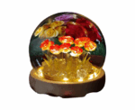Tulip LED Night Light Glass Globe - Image 