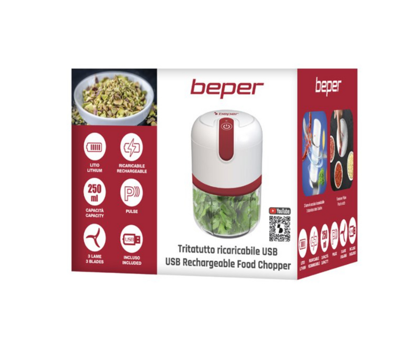361 Beper USB Rechargeable Food Chopper - Image 1