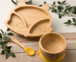 Bamboo Bear Baby Feeding Set in Yellow - Image 