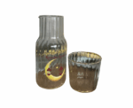 Ramadan Glass Bottle and Cup Set - Image 