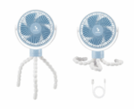 Beper Mini Rechargeable Tripod Fan - Image 