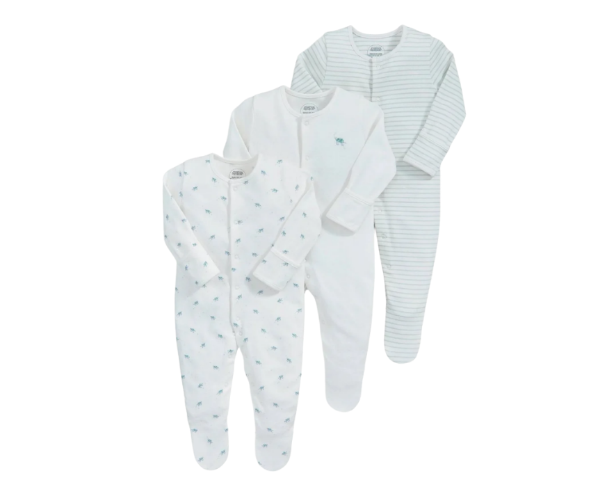 46 Turtle Sleepsuits Set of 3 - Image 1