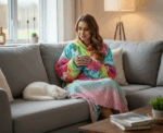 Manam Ultra Plush Wearable Hoodie Blanket Sherpa Fleece And One Size - Image 