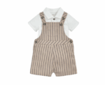 Dungaree and T-Shirt Outfit Set - Image 
