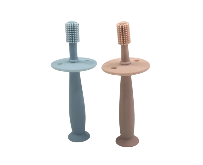 54 360° Silicone Baby Toothbrush with Stopper - Image 1