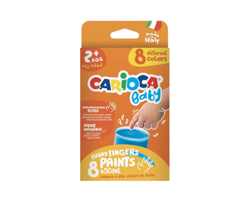 55 Carioca Baby Funny Fingers Paints - Image 1