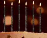 Glittery Long Candle - Image 