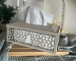 Ramadan Metal Tissue Box in Grey - Image 
