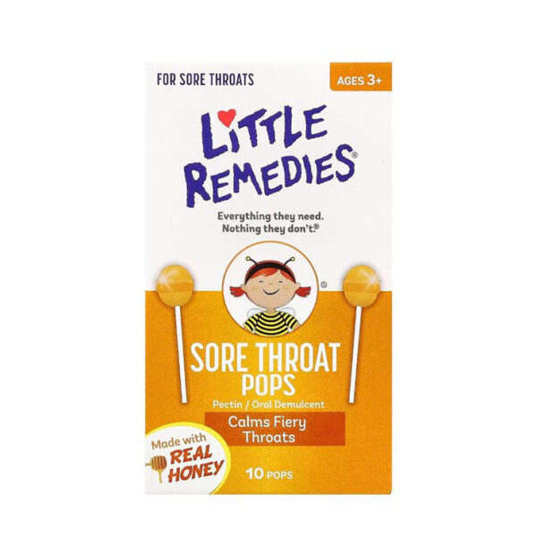 Little Remedies Sore Throat Pops Lollipops 10 pieces
