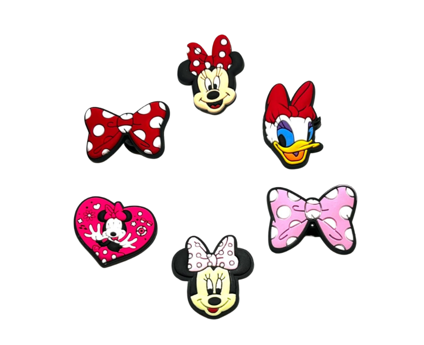 64 Minnie and Mickey Crocs Jibbitz - Image 1