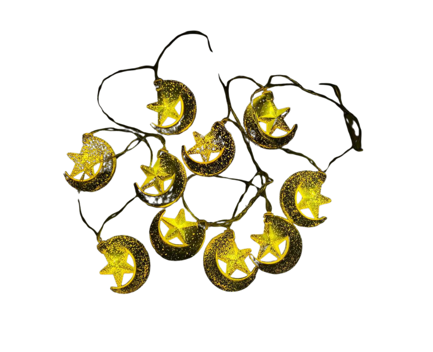 65 Moon and Star Led String Lights - Image 1