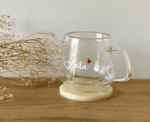Customizable Double Glass Mug - Image 