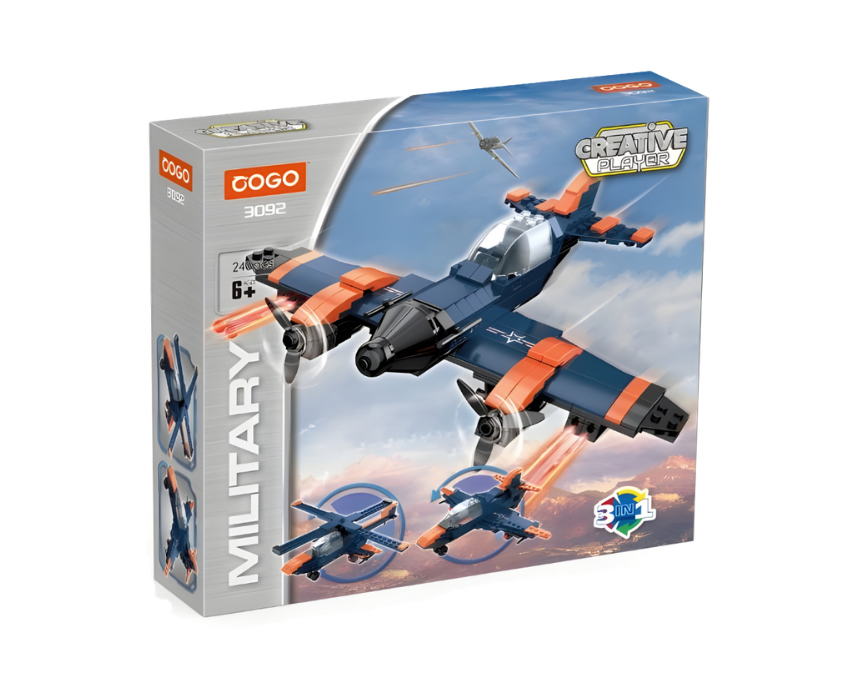 7 Airplane Construction Bricks - Image 1