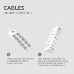 Extension Cord (10 outlets, 5USB-A, 1 USB-C) - Image 