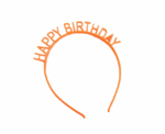 Happy Birthday Headband in Orange - Image 