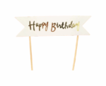 Happy Birthday Luminous Wreath Cake Topper  - Image 