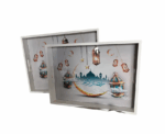 Ramadan Wooden Tray Set - Image 