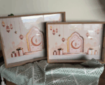 Ramadan Wooden Tray Set - Image 