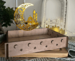 Ramadan Wooden Rectangular Tray - Image 