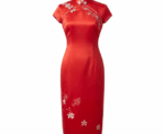 Short Chinese Satin Dress - Image 