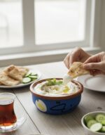 Handpainted Labneh Clay Bowl - Image 