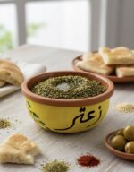 Handpainted Zaatar Clay Bowl - Image 