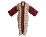 Long Indian Patchwork Kimono Robe - Image 