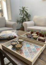 Artistic Wooden Tray - Image 