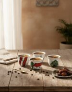 Handpainted Lebanese Coffee Cup Set - Image 