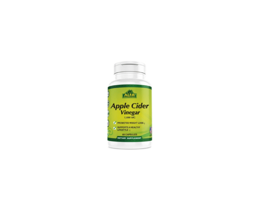 Alfa Vitamins Apple Cider Vinegar 1000mg 60 capsules Alfa Vitamins Apple Cider Vinegar 1000mg 60 capsules - Image 1
