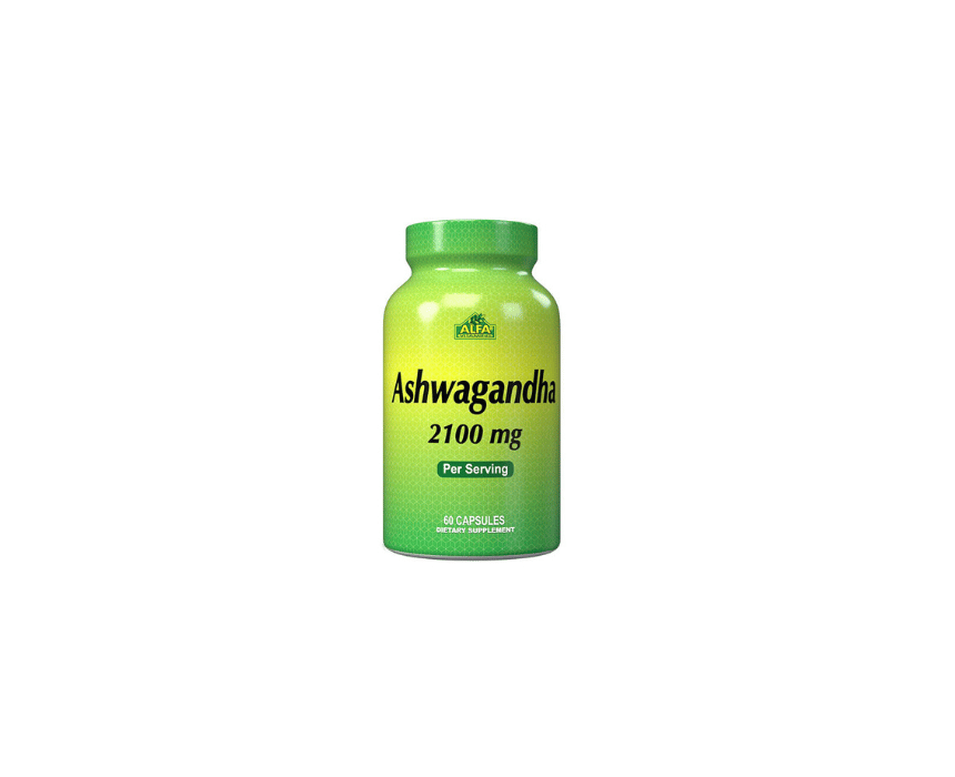 Alfa Vitamins Ashwagandha 2100 Mg 60 capsules Alfa Vitamins Ashwagandha 2100 Mg 60 capsules - Image 1