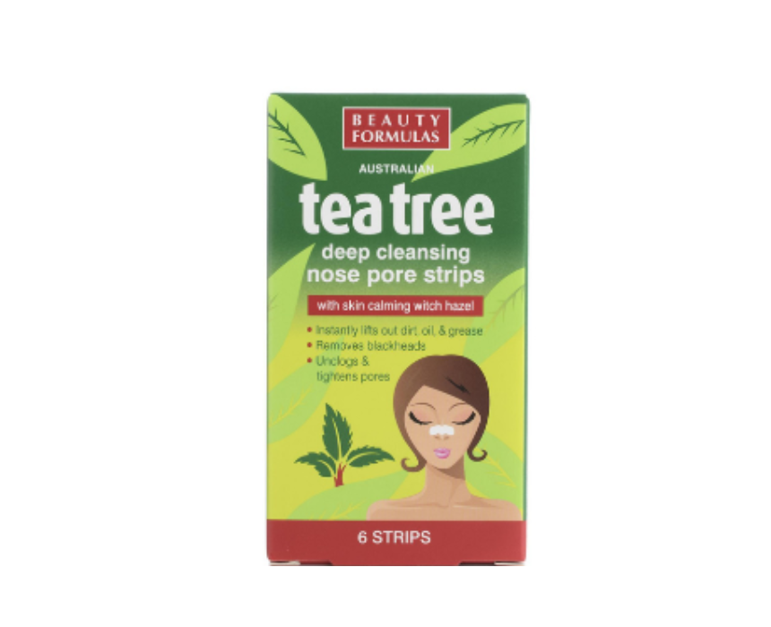 Beauty Formulas Tea Tree Cleansing Nose Strips X6 Strips 6 Strips Beauty Formulas Tea Tree Cleansing Nose Strips X6 Strips 6 Strips - Image 1