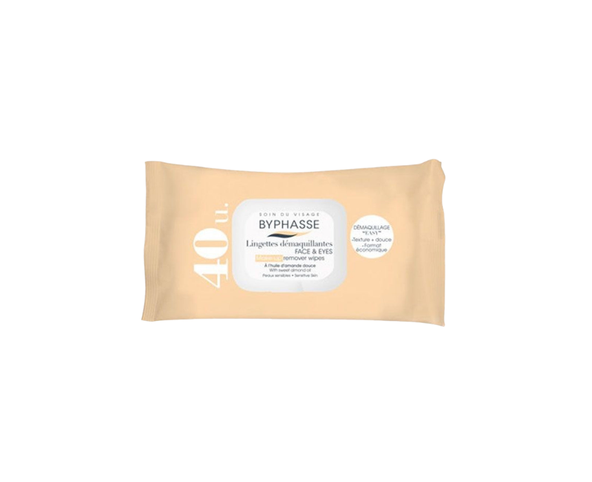 Byphasse Makeup Remover Wipes 40 wipes Byphasse Makeup Remover Wipes 40 wipes - Image 1