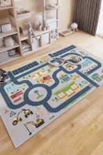 Car Road Map Kids Play Mat - Image 