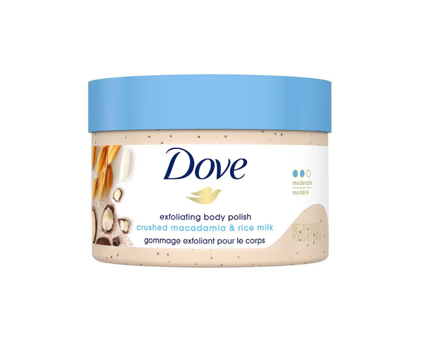 Dove Body Scrub Crushed Macadamia And Rice Milk 298 ml Dove Body Scrub Crushed Macadamia And Rice Milk 298 ml - Image 1