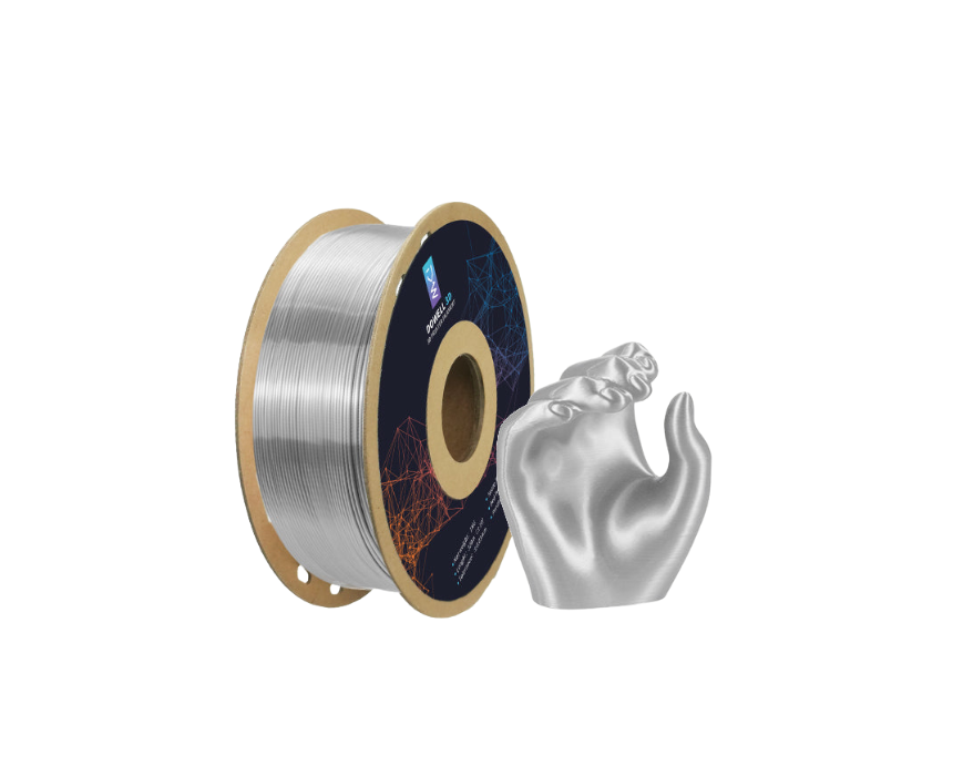 Dowell Filaments - PLA SILK - SILVER Dowell PLA Silk Filament Silver - Image 1