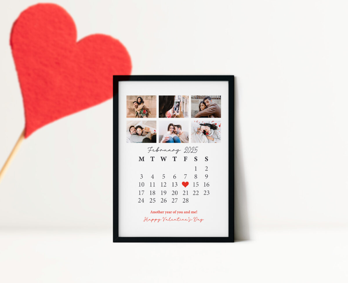 A4 Black Valentine Frame - Image 