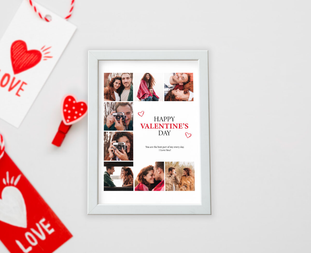 White Valentine Frame - Image 
