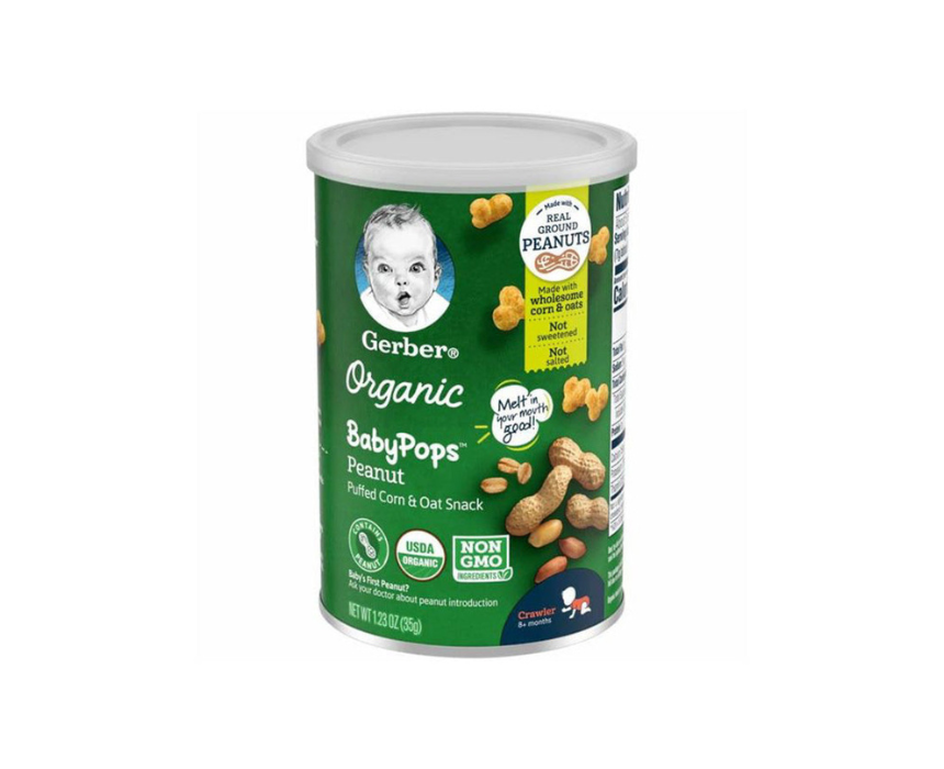 Gerber Organic Grain and Grow Puffs Peanuts 35 g Gerber Organic Grain and Grow Puffs Peanuts 35 g - Image 1
