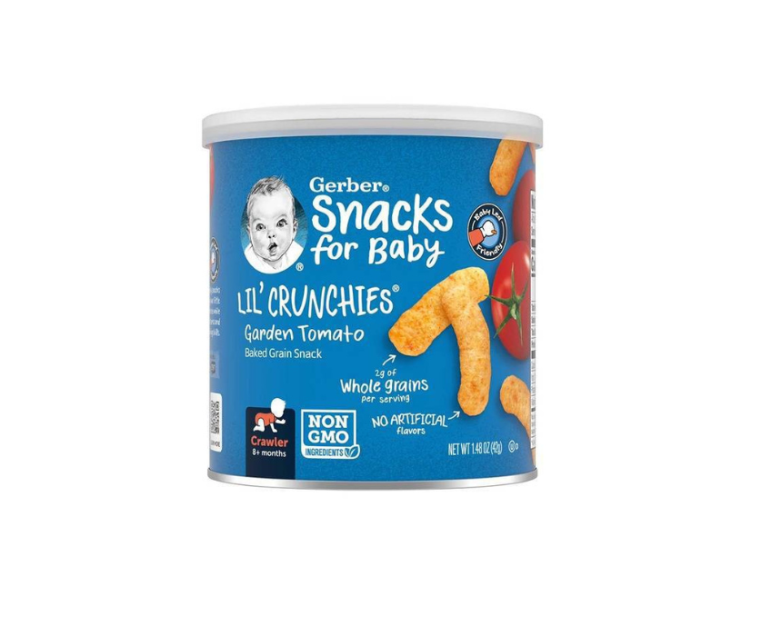 Gerber Snacks For Baby Lil Crunchies Garden Tomato 8+ Months 42 g Gerber Snacks For Baby Lil Crunchies Garden Tomato 8+ Months 42 g - Image 1