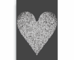 Dark Grey Heart - Image 