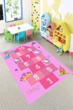 Hello Kitty Kids Hopscotch Rug - Image 