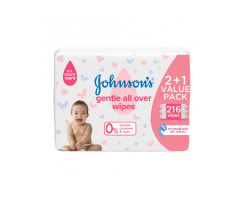 Johnson Baby Wipes Gentle Care 21 Free Johnson Baby Wipes Gentle Care (2+1 Free) - Image 1