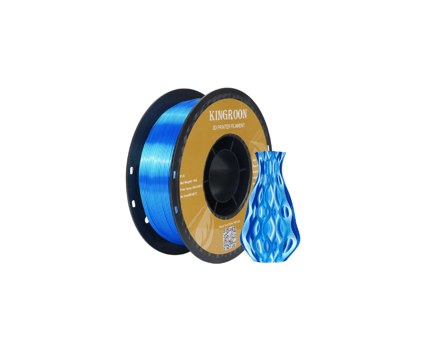 Kingroon PLA Silk Filament Blue Kingroon PLA Silk Filament Blue - Image 1