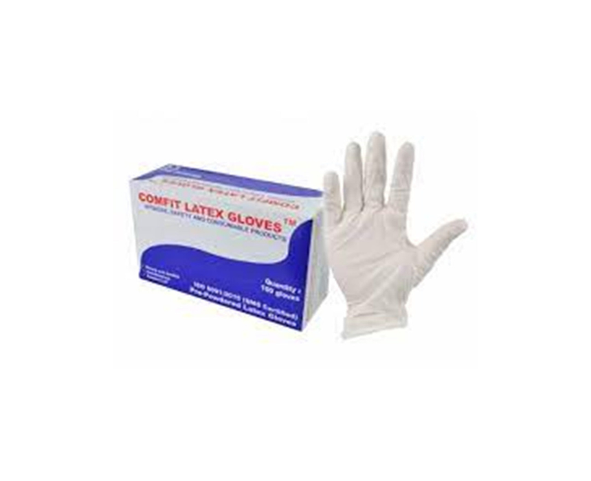 Latex Gloves Medium Powderd Latex Gloves Medium Powderd - Image 1
