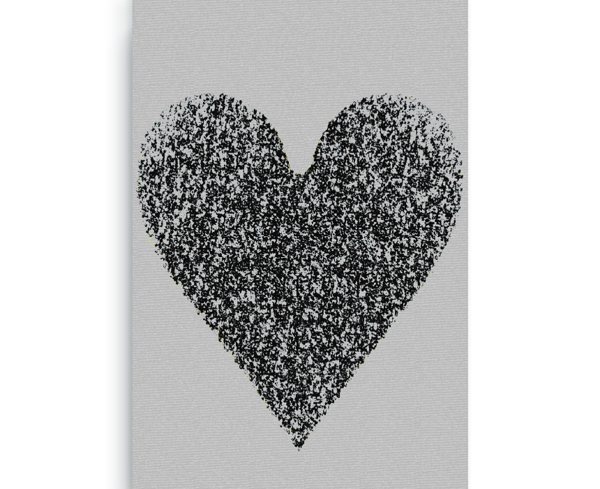 Negative Light Grey Heart - Image 1